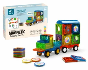 Bloques Magnéticos Camión Constructor – 43 Piezas