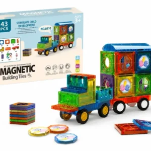 Bloques Magnéticos Camión Constructor – 43 Piezas