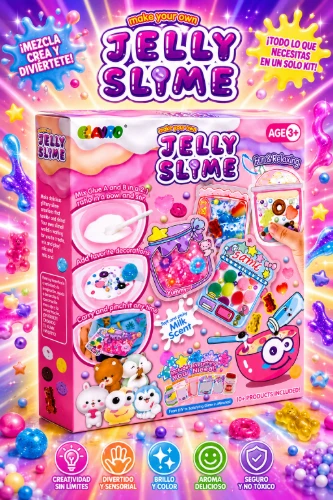 Kit Jelly Slime – Crea, Decora y Diviértete