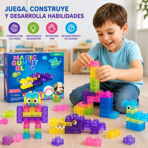 Magic Gummy Bloc – Bloques Sensoriales Flexibles