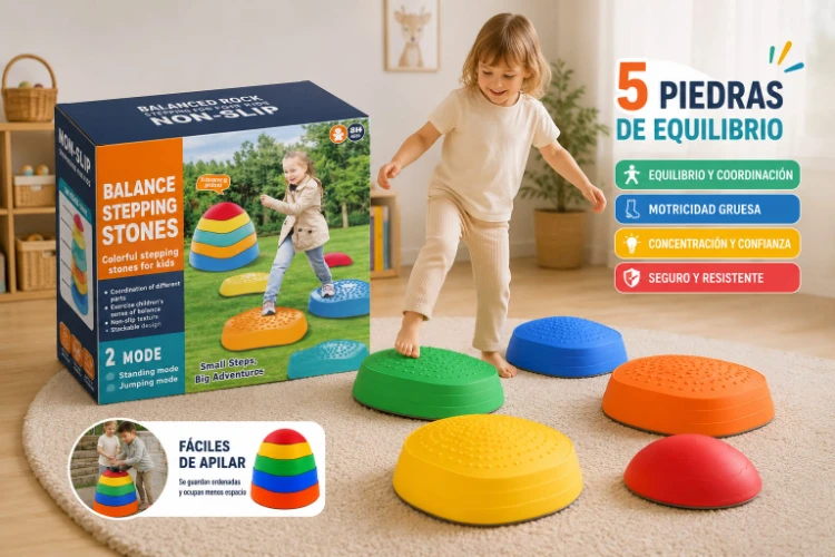 Piedras de Equilibrio Sensoriales – Set de 5 Piezas - Imagen 2