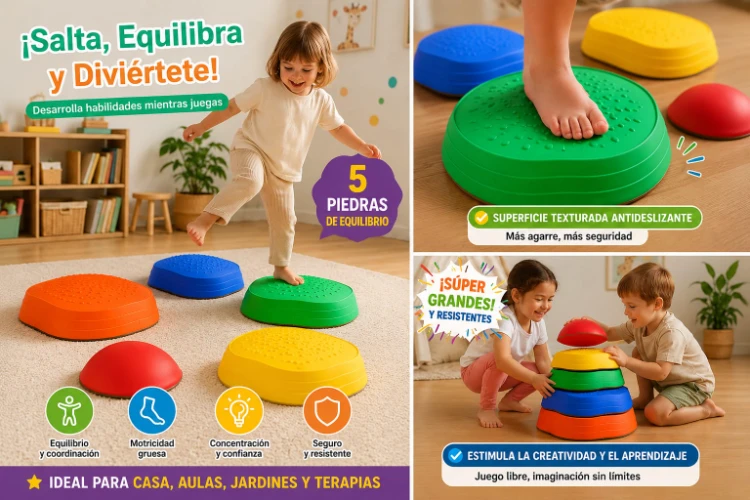 Piedras de Equilibrio Sensoriales – Set de 5 Piezas